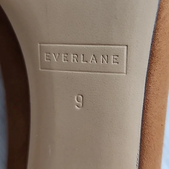 Everlane Tan Suede Heels - Picture 6 of 8